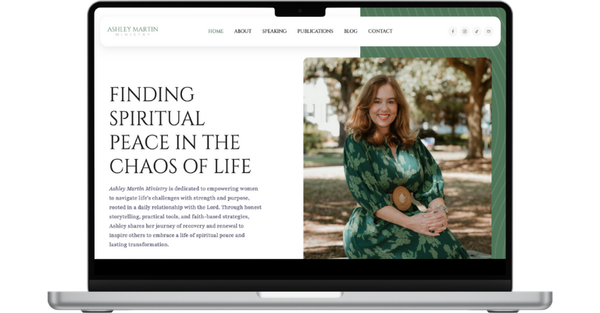 Ashley Martin website screenshot